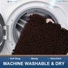 Smiry Luxury Chenille Toilet Rugs U-Shaped 20''x20'', Soft Absorbent Non-Slip