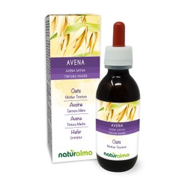 Oats (Avena sativa) Tips Alcohol-Free Mother Tincture Naturalma Liquid Extract Drops 120 ml Dietary Supplement Vegan