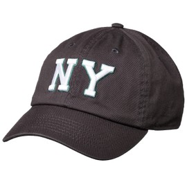 Newhattan Newhattan 1400 Stonewash Baseball Cap, 100% Cotton, Men's, Women's, NY-Charcoal