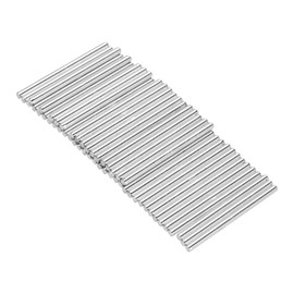 sourcing map 50pcs 2mmx30mm Toys Shaft Round Rod Axles Drive Shaft Iron Shaft for DIY RC Car Truck Boat Helicopter Model Part, Silver
