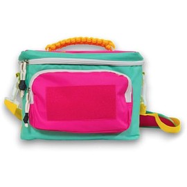 Combat Iron Tactical Lunch Box for Men | 12-Pack Insulated Tactical Cooler Lunch Box | Tactical Lunch Bag with Molle & Paracord Handle | Retro Neon