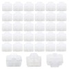 Luckkyme Ethernet Hub Port RJ45 Anti Dust Cover Cap Protector Plug (50PCS/White)