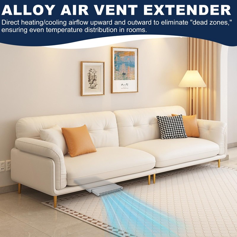 Aluminum Floor Air Vent Extender – Adjustable HVAC Vent Cover