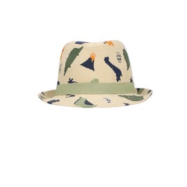 Sterntaler Boys Children's Straw Hat Turtle Hat, sand, 47