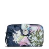 Vera Bradley Ultralight RFID Turnlock Wallet Chrysanthemum Crush NWT Blue