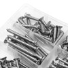 POFET Assorted Stainless Steel Screws Set 265 PCS M3/M4/M5 Self