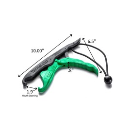 Lunker Tamers Fish Gripper - a safe and convenient way to handle fish! (Green/Black)