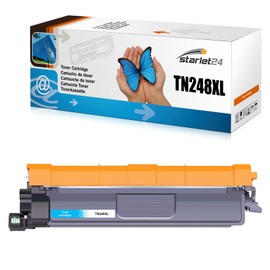Starlet24 1 x TN248XL Cyan Compatible with Brother TN-248XL Cyan TN248 XL C for Toner Brother MFC-L3760CDW DCP-L3560CDWE DCP-L3740CDW DCP-L3520CDW MFC-L8390CDW MFC-L3740CDWE