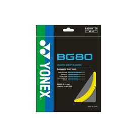 YONEX BG-80 Badminton String Set (Yellow)