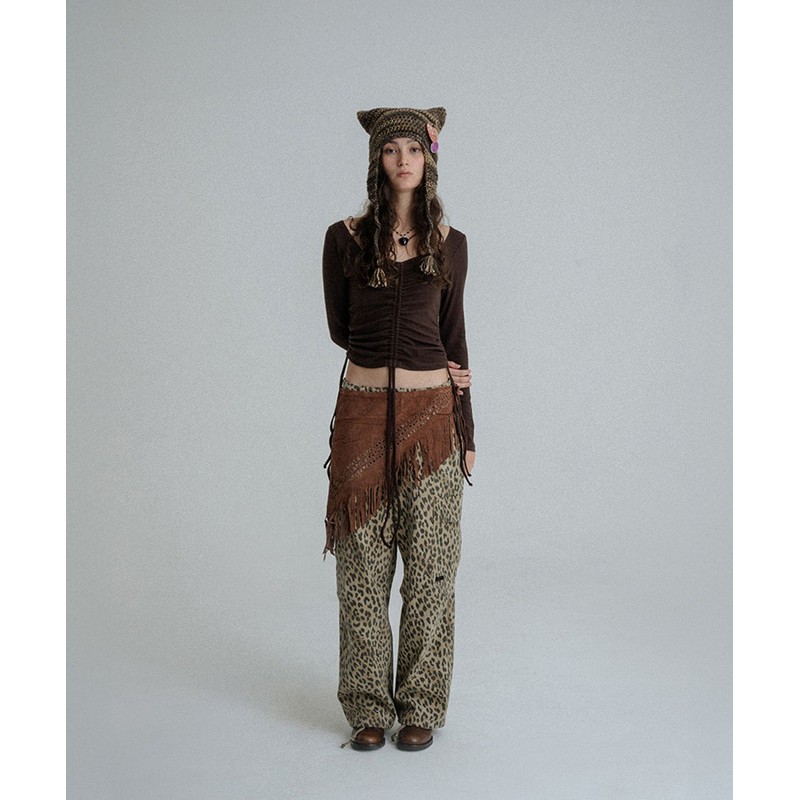 Sunday Fruits Market Leather Apron Beige