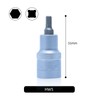 CCLIFE Hexagonal Socket 5 mm, 1/2 Inch Hex Bit Socket,