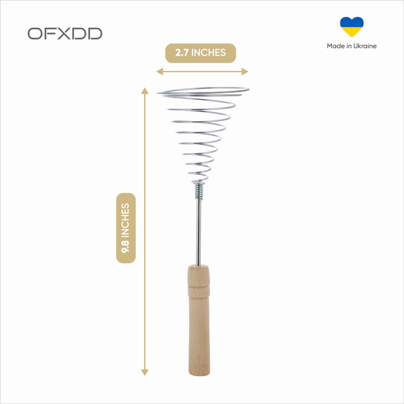 Stainless Steel Spring Coil Whisk 1 Pcs - Wire Whip