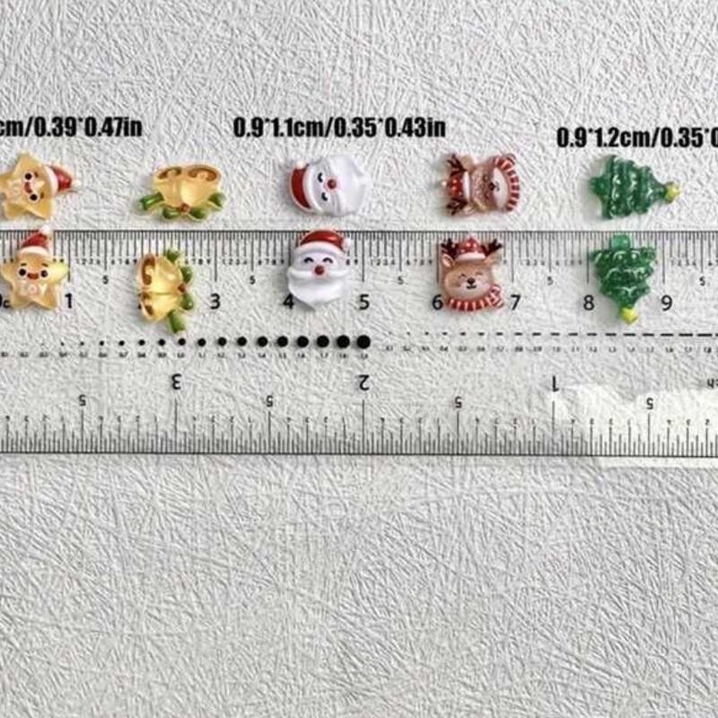 Christmas nail charms for festive nails