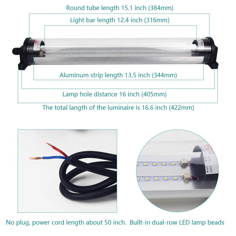 LED Work Light 120V|P66 Explosion Proof LEDLight Waterproof CNc Machine