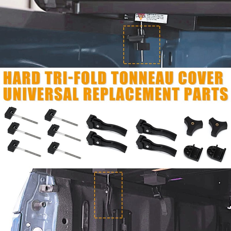PQY Truck Tonneau Cover Replacement Installation Accessory for Hard Tri-fold