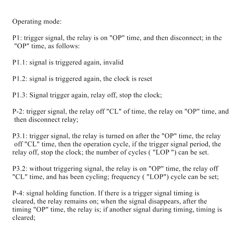DC 12V-24V Pulse Trigger Cycle Delay Timer Switch ON/Off Relay