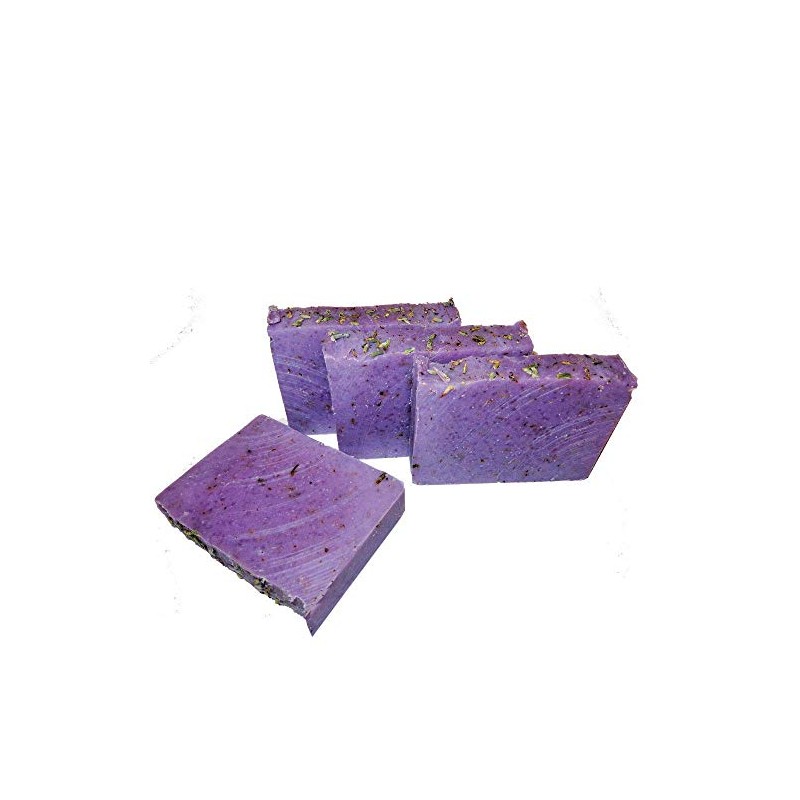KIT 4 JABONES ARTESANALES en BARRA NEUTRO LAVANDA