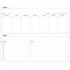 2YOUNG Kraft Standing Weekly Planner - Wirebound Kraft Undated Weekly
