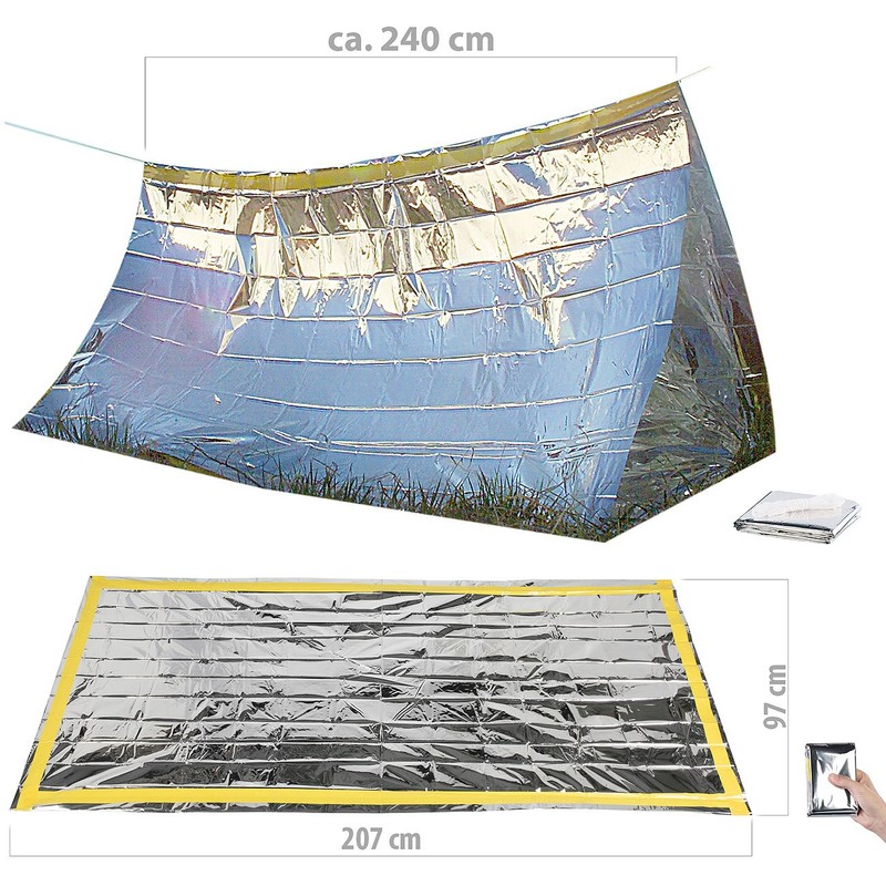 Semptec Urban Survival Technology Emergency Tent: Survival Kit with Emergency