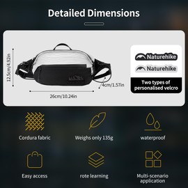 Naturehike Hydrogen Shoulder Bag 5L Small Chest Bag Women Men Shoulder Bag Practical Sling Crossbody Bag Backpack Waterproof Bags Daypack for Outdoor, Cycling, Hiking, White