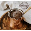 Volarium Turkish Coffee Pot, Greek Arabic Coffee Maker, Hammered Copper