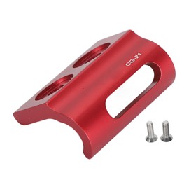 Bike Front Derailleur Hanger Aluminum Alloy Derailleur Mount Adapter Sturdy Stable Frame Gear Hook for Biking Accessories Red