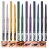 LANGMANNI 6Pcs Metal Colorful Eyeliner Pencil Set - Matte &