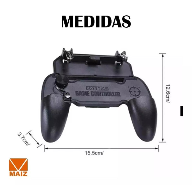 Maíz 4x3 Control Gamepad Joystick Gatillos Celular Gamer Soporte