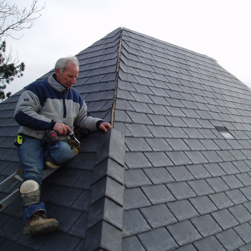 Tapco Roof Slate Tile - Lightweight Strong Synthetic Plastic Roofing