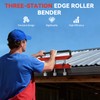 3-Station Metal Roofing Bender, 0-90° Angle Edge Roller, Large Radius