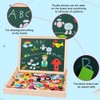 Uping Magnetic Wooden Puzzle Easel Double-Sided Board Wooden Board Doodle