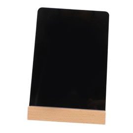 Operitacx Handgeschriebenes Preisschild Tafel Desktop-nachrichtenbrett Notizblock Planke Desktop-noteboard Whiteboard Desktop-memoboard Tischplatte Message-board-schild Black Buche