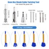 3pcs Wire Twisting Tool, Wire Twisting Spinner with 4pcs Screws,