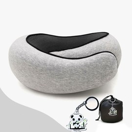 KOMAFO 2024 New Travel Pillow, Travel Neck Pillow, Neck Pillow, Travel Neck Pillow,Memory Foam Travel Neck Pillow for Airplanes,Travel Bag Included