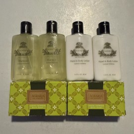 Agraria Lot of 6 AGRARIA travel set Lemon Verbena Hand & Body Lotion, Bath Soap, Shampoo