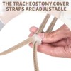 Tracheostomy Neck Stoma Cover (Khaki-5pcs, Large)
