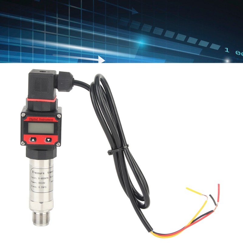 Pressure Sensor Aluminum Alloy Air Water Sender Digital Display LCD