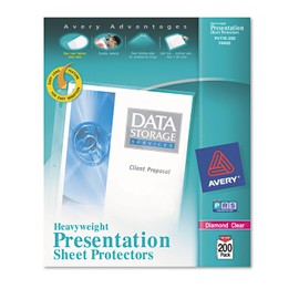 Avery 74400 Sheet Protector, Hvyweight,11-Inch x8-1/2-Inch, 200/BX, Clear
