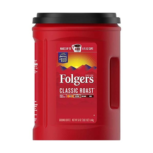 Folgers Classic Roast Ground Coffee (51 oz.)-set of 10
