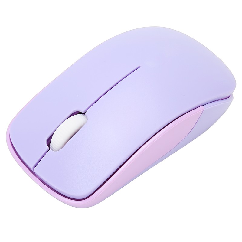 Keyboard Mouse Combo 2.4GHz Wireless Cute Retro 68 Round Keycaps