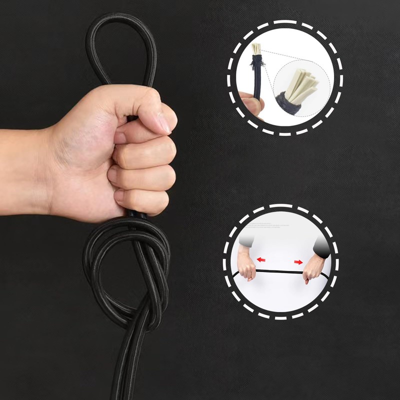 Strap Cord Stretch Bungee Cord Bungee with Carabiner Heavy Duty