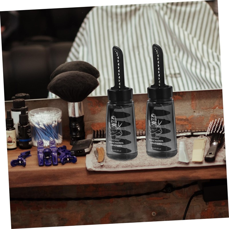 OHPHCALL Hair Gel Men's Styling Gel Bottle Comb Hair Wax