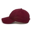 Mexican Eagle Baseball Cap Embroidered Cotton Adjustable Dad Hat Burgundy