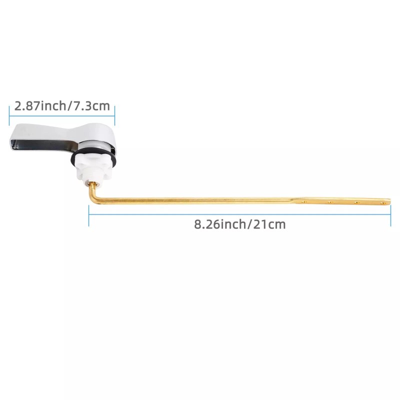 Hibbent Toilet Tank Flush Lever Replacement, Universal Front Mount Handle