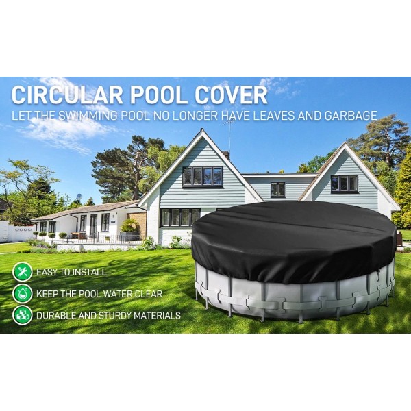 Modigt Round Pool Cover Heavy Duty Winter Pool Cover for