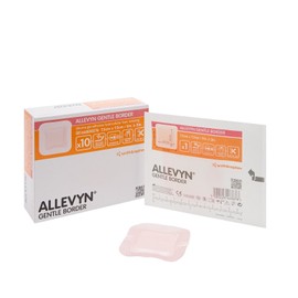 SMITH & NEPHEW INC ALLEVYN Gentle Gel Adhesive Hydrocellular Foam Dressing  Border 3" x 3" BX of 10