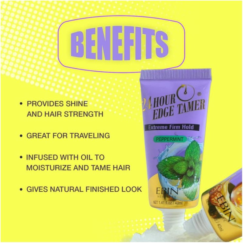 EBIN 24 Hour Extreme Firm Hold Edge Tamer Gel (1.41oz/40ml)