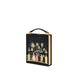 JW PEI Women's Taya-Fireworks Pattern Book Shape Clutch Bag - Black