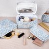 3pc Makeup Bag Set, Quilted Makeup Bag Set, Large Floral