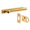 Prime-Line MP9205 Surface Bolt, 4 In., Solid Brass Construction, Polished